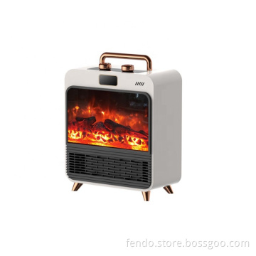 900/1500W PTC Heating Element with Three Modes LED Flame Heater for Home Office Hotel